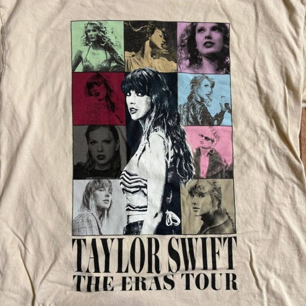 Swifties! Cream Taylor Swift The Eras Tour shirt. item 385 - Picture 2 of 5